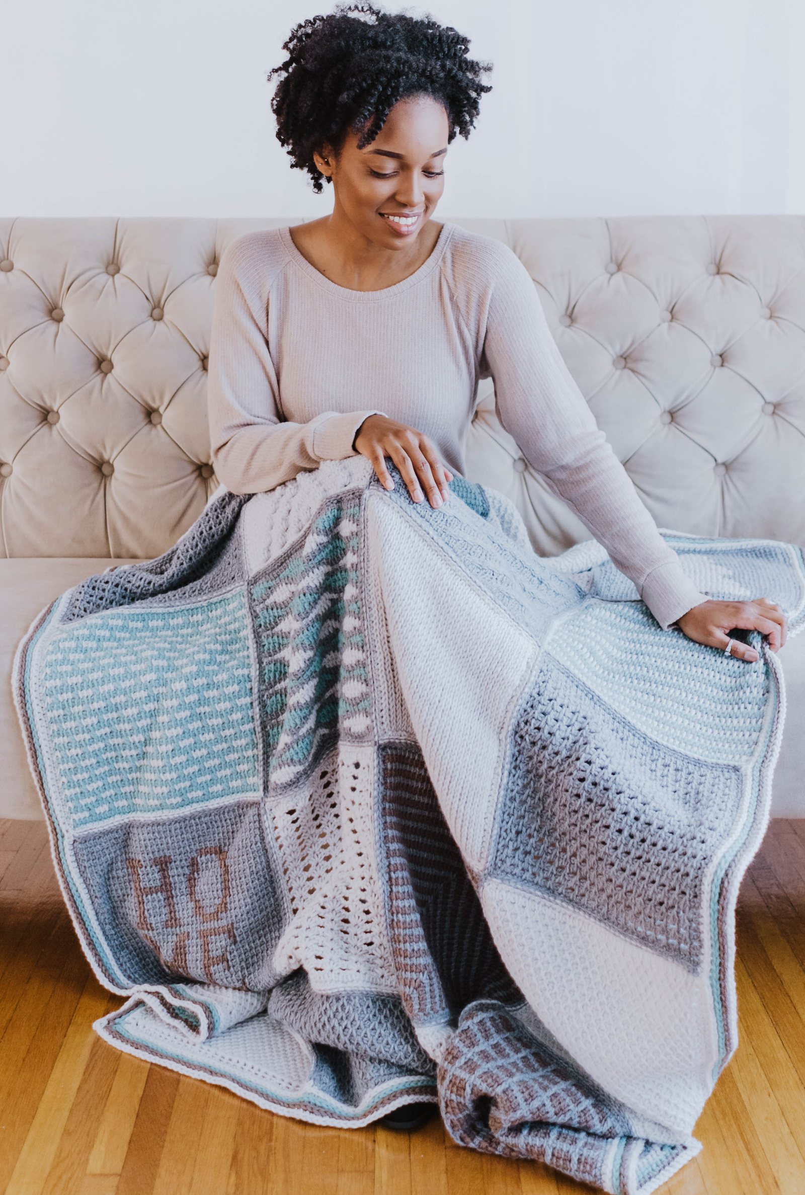 Tunisian Holiday Sampler Blanket // Crochet PDF Pattern