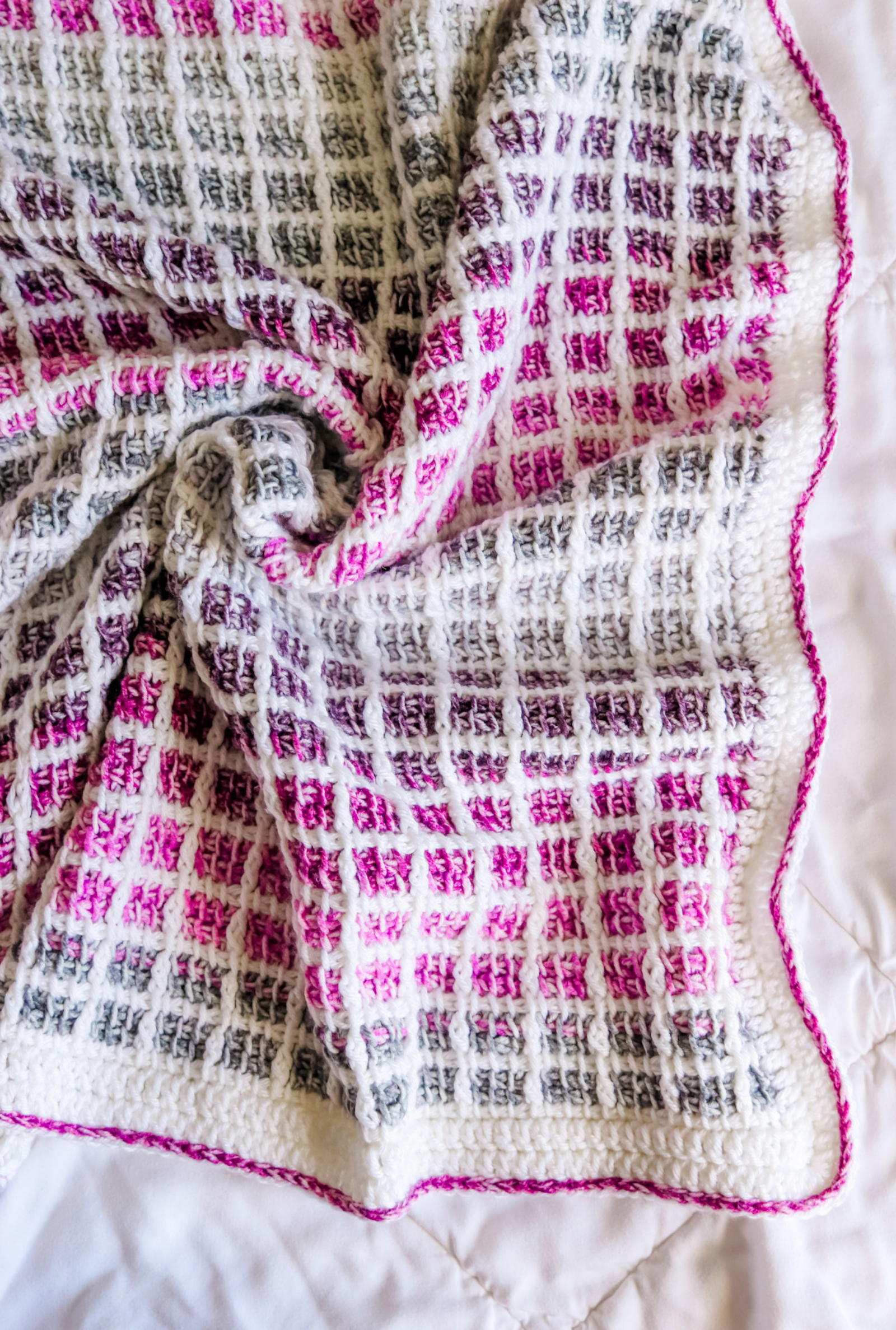 Mulberry Afghan // Tunisian Crochet PDF Pattern