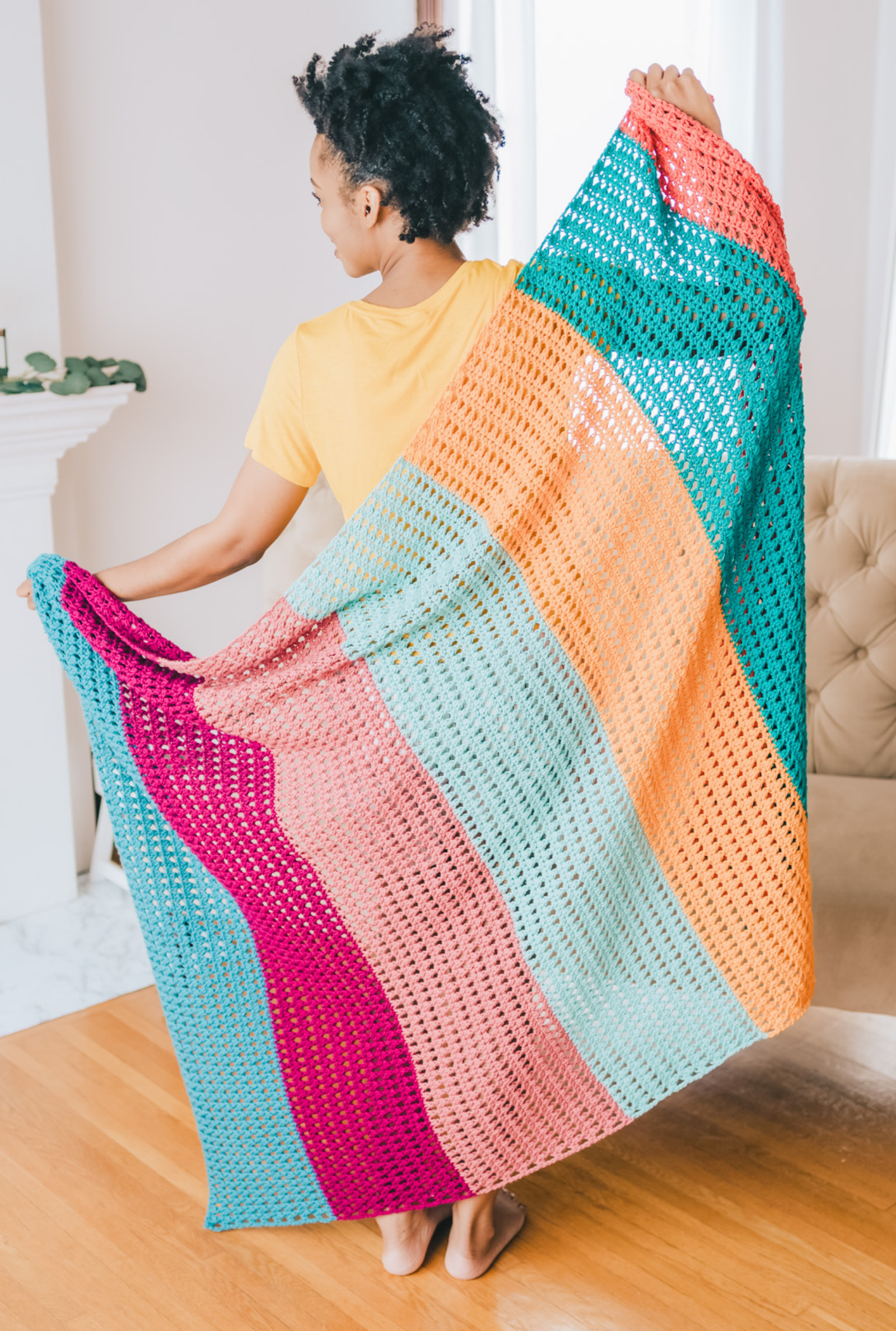 Saltwater Afghan // Crochet PDF Pattern