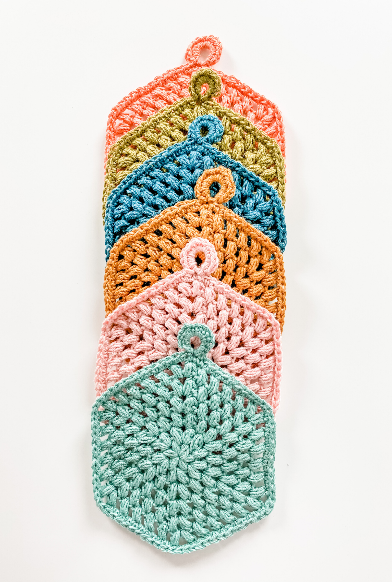 Hexi Puff Coaster // Crochet PDF Pattern