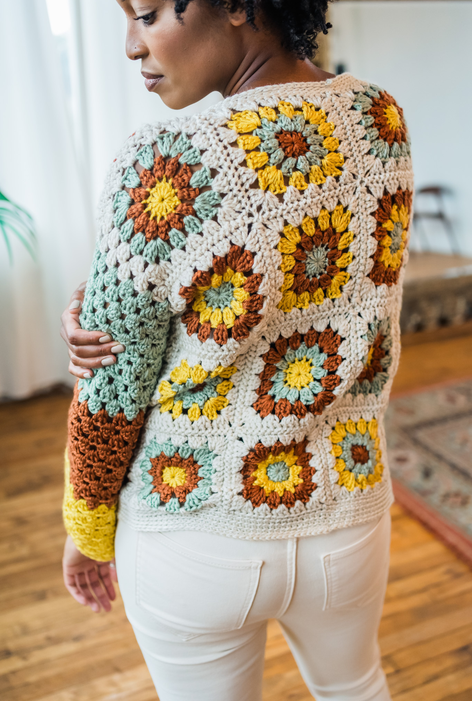 Crochet granny best sale sweater