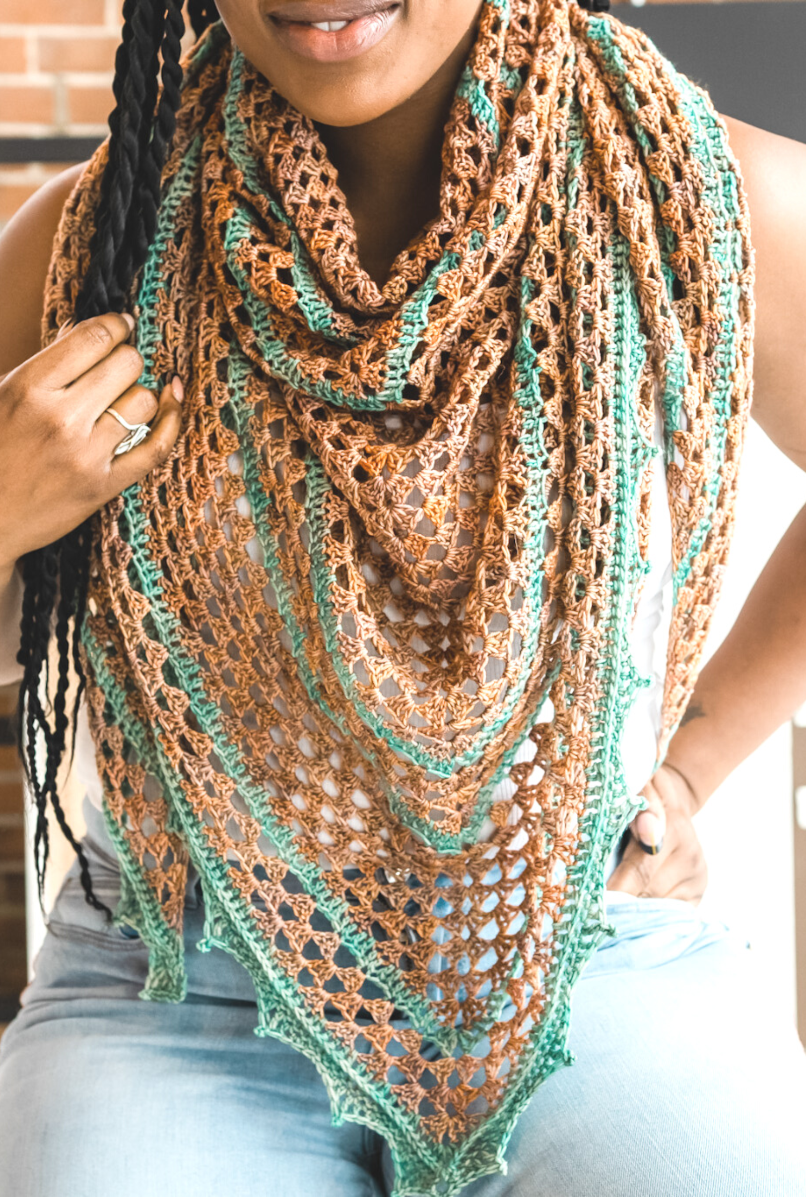 Garden Party Shawl // Crochet PDF Pattern