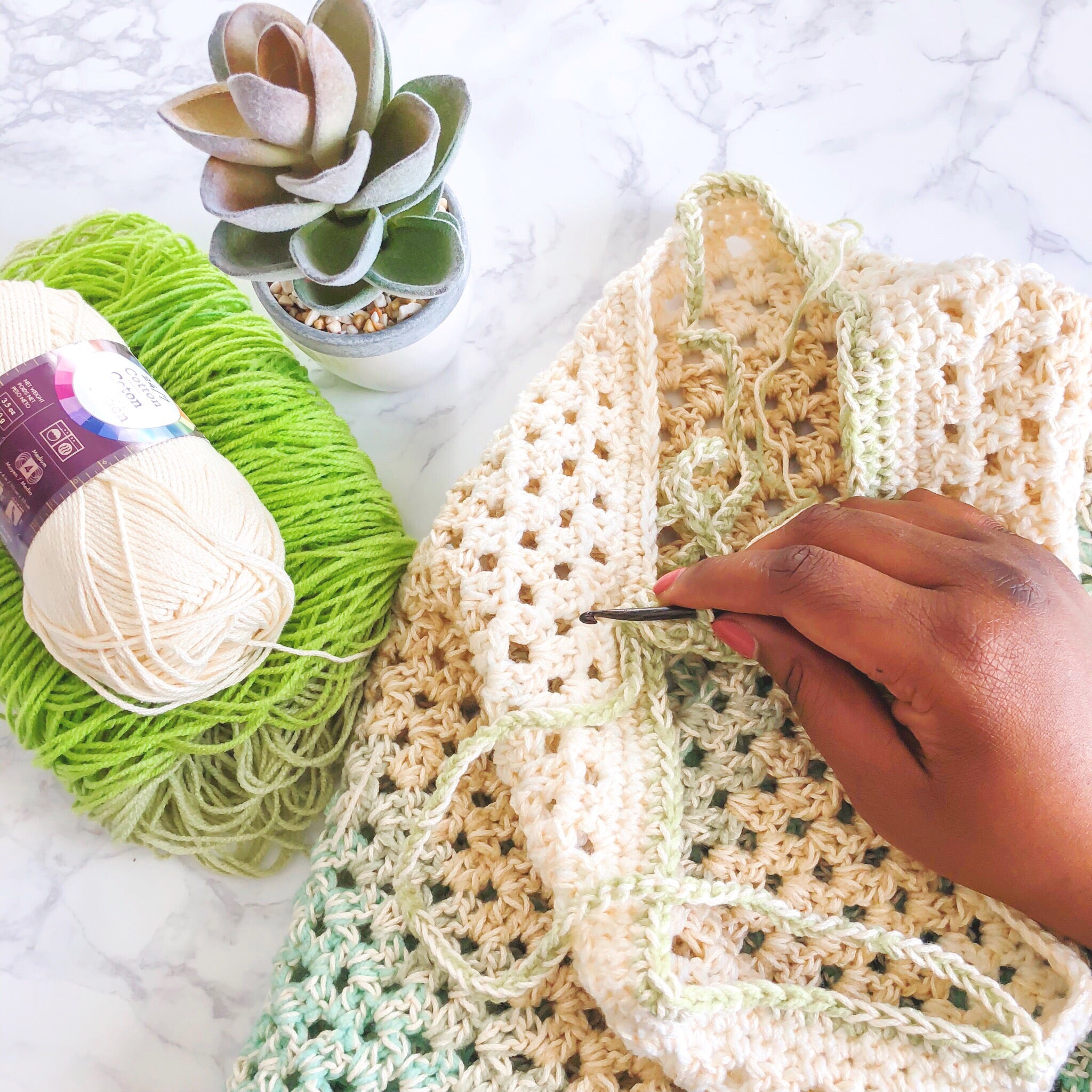 Fresh Market Tote // Crochet PDF Pattern