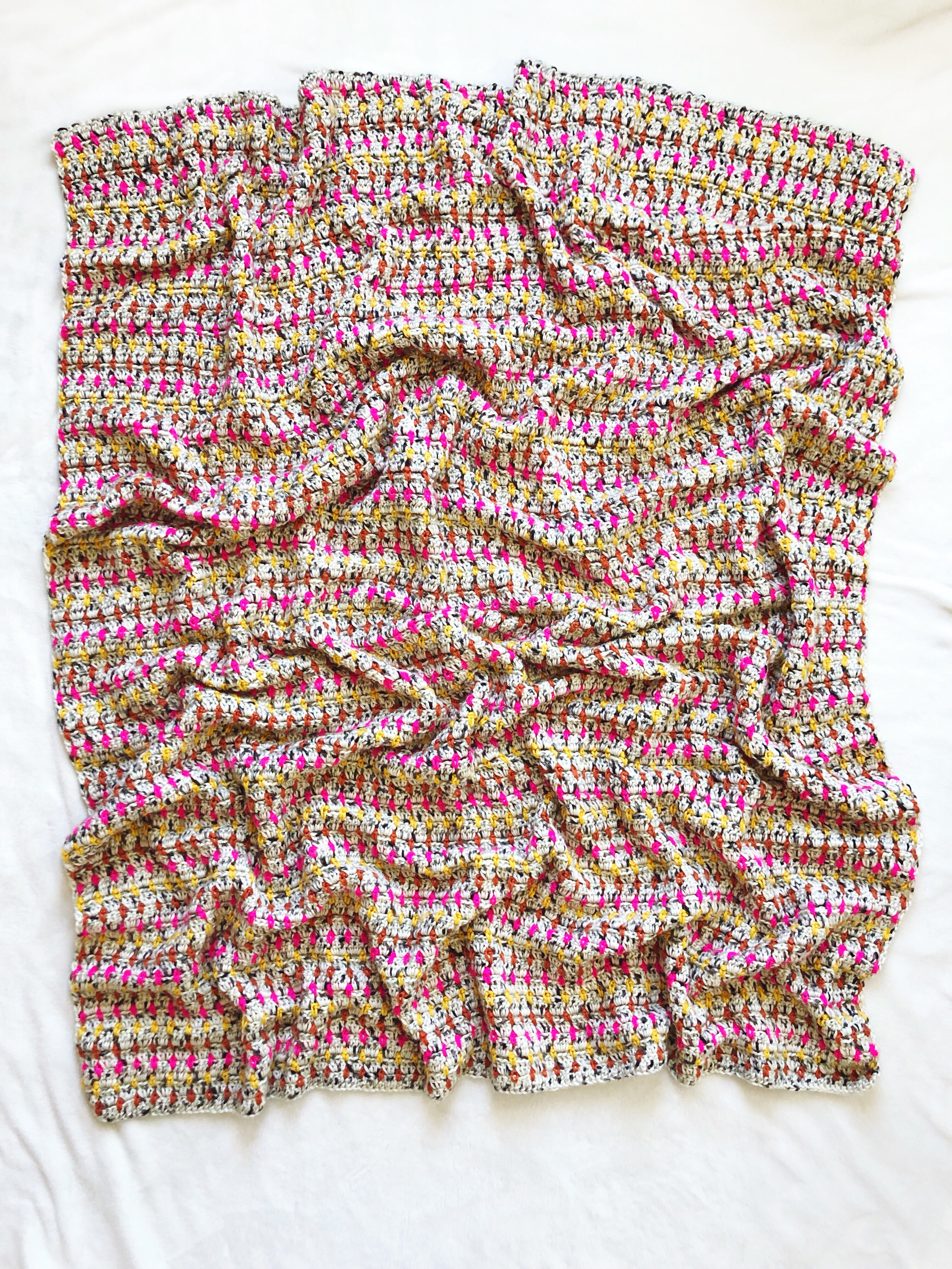 Good Vibes Throw // Crochet PDF Pattern