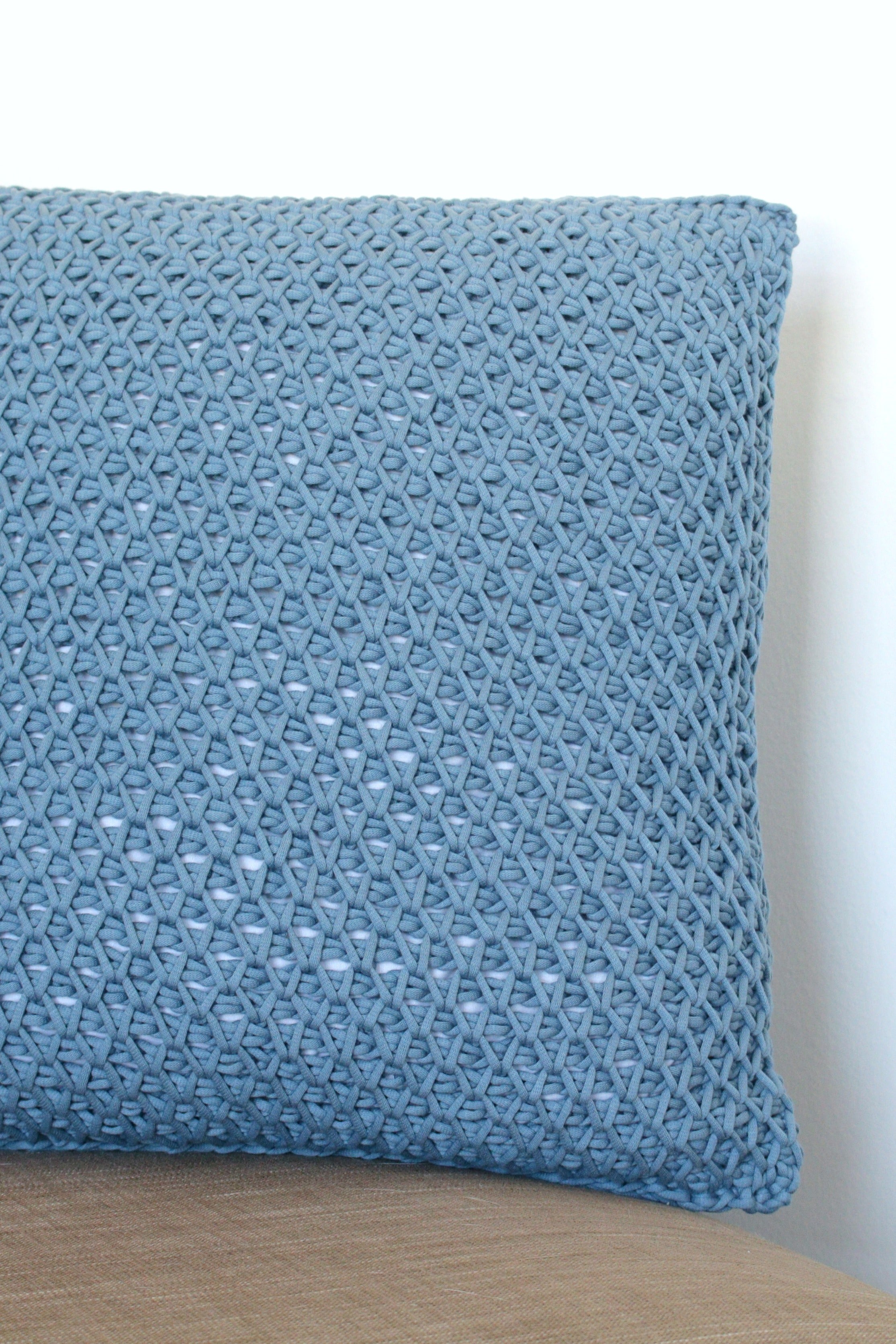 Cottage Throw Pillow // Tunisian Crochet PDF Pattern
