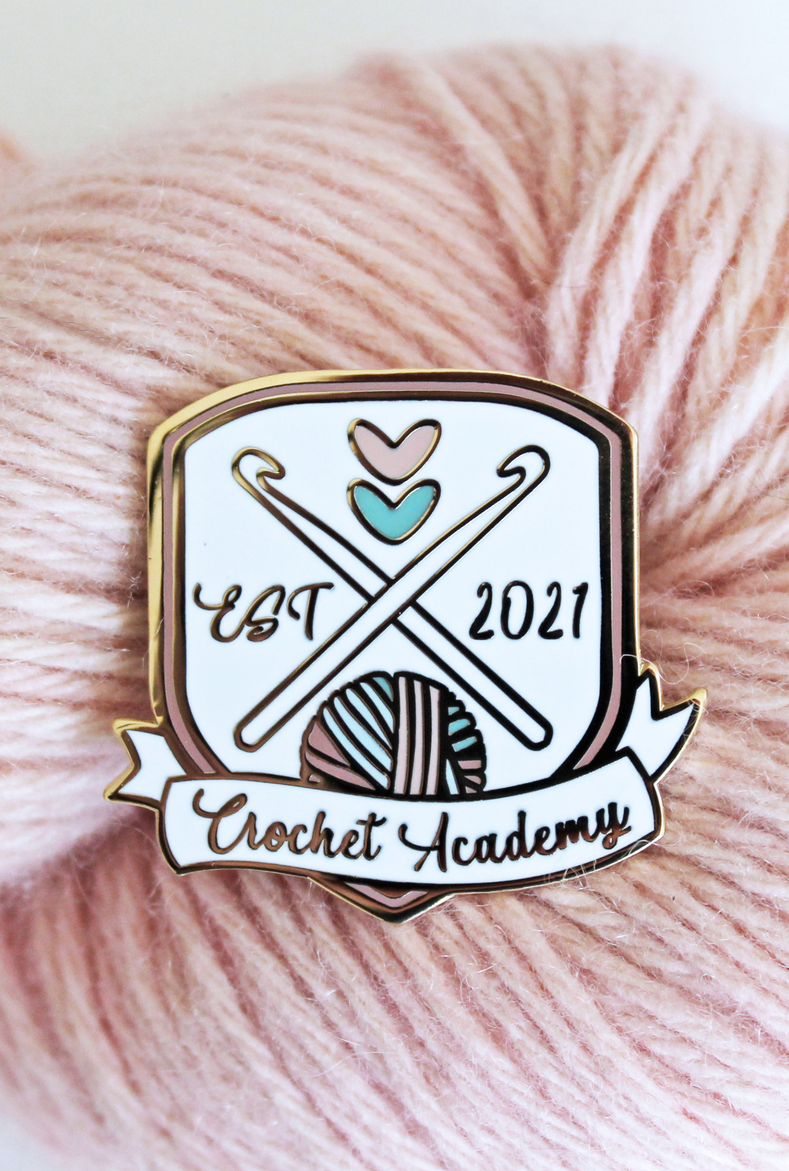 TL Yarn Crafts Crochet Academy 2021 Enamel Pin